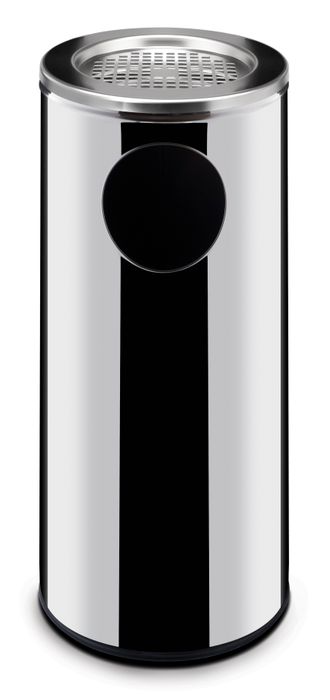 Afvalbak met asbak, HENDI, 33L, ⌀240x(H)660mm — 691397