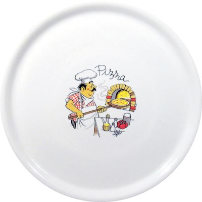 Pizzabord Traditional, HENDI, Wit, ⌀310mm — 768808
