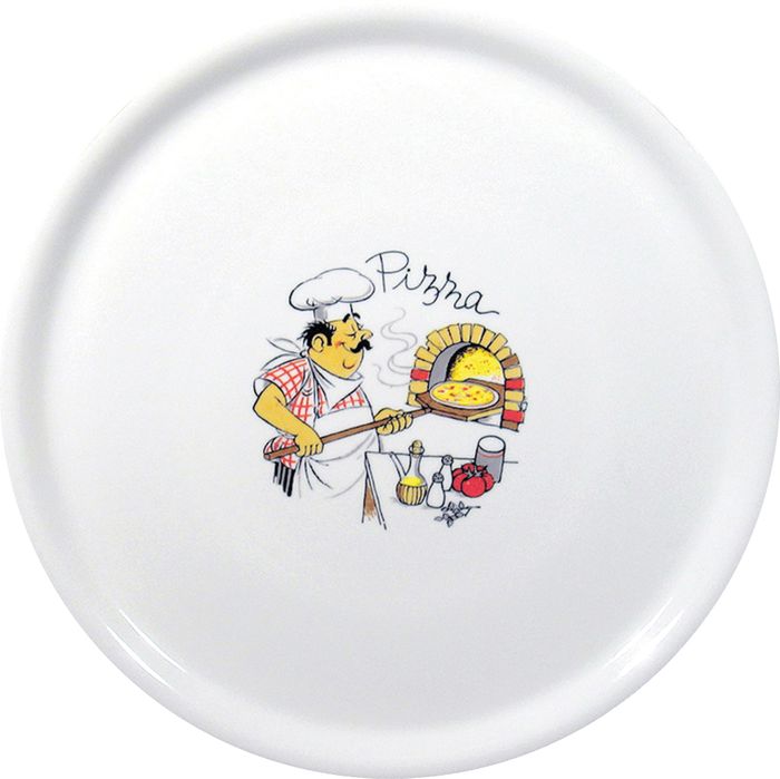 Pizzabord Traditional, HENDI, Wit, ⌀330mm — 774892