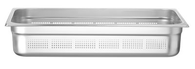 Bac gastronorme GN 1/1 perforé, HENDI, Profi Line, GN 1/1, 14L, (H)100mm — 802229