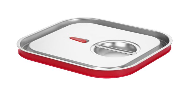 Couvercle gastronorme avec bord en silicone, HENDI, Kitchen Line, GN 2/3, 354x325mm — 807613