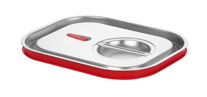 Couvercle gastronorme avec bord en silicone, HENDI, Kitchen Line, GN 1/2, 265x325mm — 807620