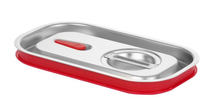 Couvercle gastronorme avec bord en silicone, HENDI, Kitchen Line, GN 1/4, 265x162mm — 807644
