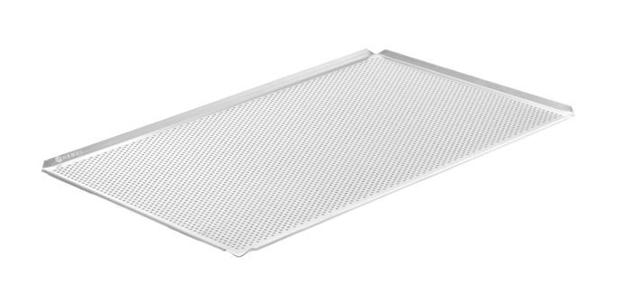 Tray, geperforeerd, 4 randen, HENDI, GN 1/1, Zilver, 530x325x(H)10mm, Rechthoekig — 808306