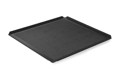 Tray, geperforeerd, anti-aanbak, 4 randen, HENDI, GN 2/3, 354x325x(H)10mm — 808412