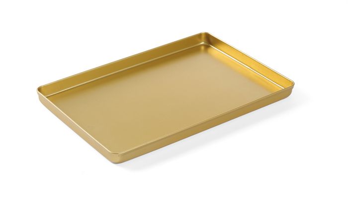 Plateau de présentation couleur or, HENDI, 300x200x(H)20mm — 808559