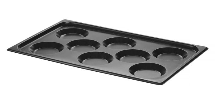 Bakplaat met antiaanbaklaag CONVECTOMAT EGGPLATE., HENDI, GN 1/1, Zwart, 530x325x(H)26mm — 808856