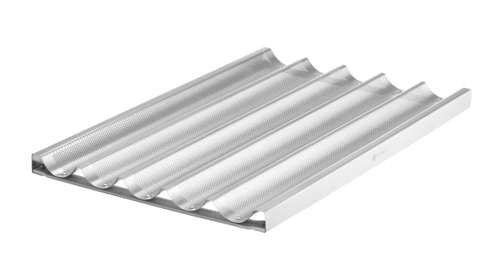 Stokbrood tray, HENDI, Zilver, 600x400mm — 808870