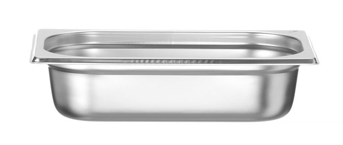 Bac GN 1/4, HENDI, Profi Line PLUS, GN 1/4, 1,7L, Argent, 265x162x(H)65mm — 818473