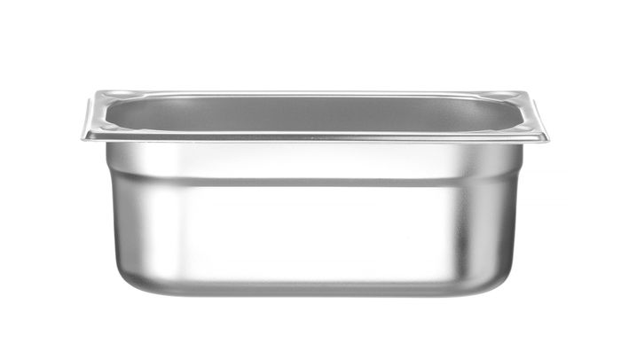 Bac GN 1/4, HENDI, Profi Line PLUS, GN 1/4, 2,8L, Argent, 265x162x(H)100mm — 818480