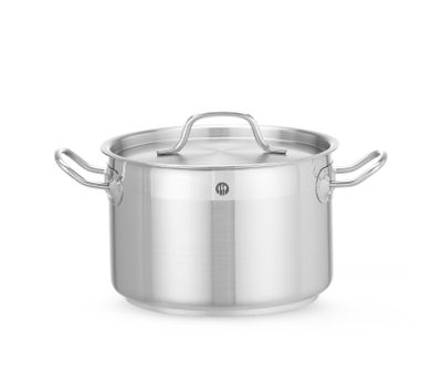 Kookpan middel - met deksel, HENDI, Profi Line, 4L, ⌀200x(H)130mm — 831205