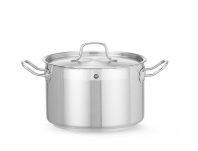 Braisière avec couvercle, HENDI, Profi Line, 6,7L, ⌀240x(H)150mm — 831403