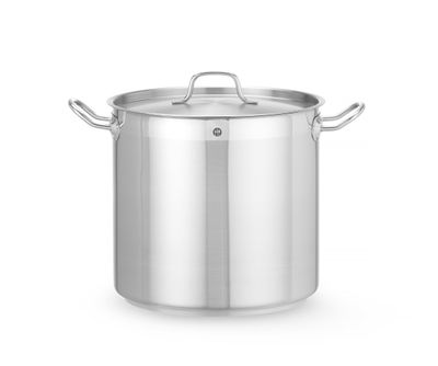 Kookpan hoog - met deksel, HENDI, Profi Line, 15,9L, ⌀280x(H)260mm — 832509
