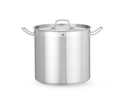 Kookpan hoog - met deksel, HENDI, Profi Line, 24L, ⌀320x(H)300mm — 832608