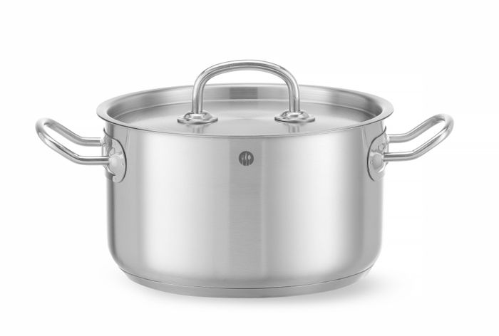 Kookpan middel - met deksel, HENDI, Kitchen Line, 3,5L, ⌀200x(H)115mm — 836200
