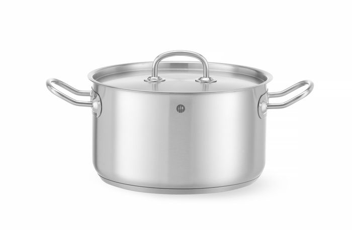 Kookpan middel - met deksel, HENDI, Kitchen Line, 6L, ⌀240x(H)135mm — 836309