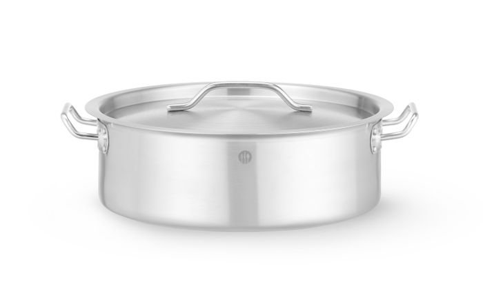 Faitout avec couvercle, HENDI, 8,5L, ⌀320x(H)110mm, Rond — 836514