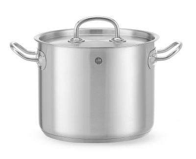 Kookpan hoog - met deksel, HENDI, Kitchen Line, 5L, ⌀200x(H)160mm — 837207