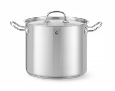 Kookpan hoog - met deksel, HENDI, Kitchen Line, 9L, ⌀240x(H)200mm — 837306