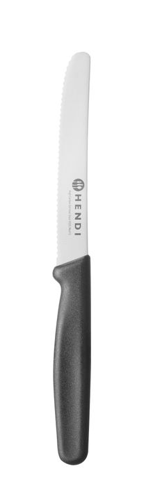 Keukenmes, HENDI, Zwart, (L)211mm, Gekarteld — 841617