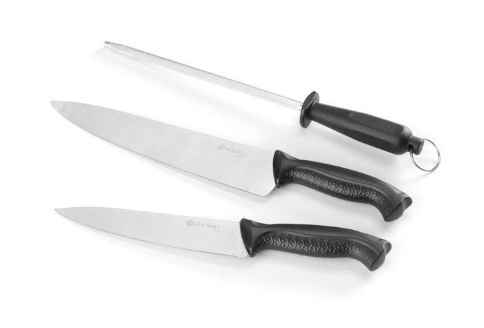 Messenset, 3-delig, HENDI, Zwart, (L)380mm — 842683