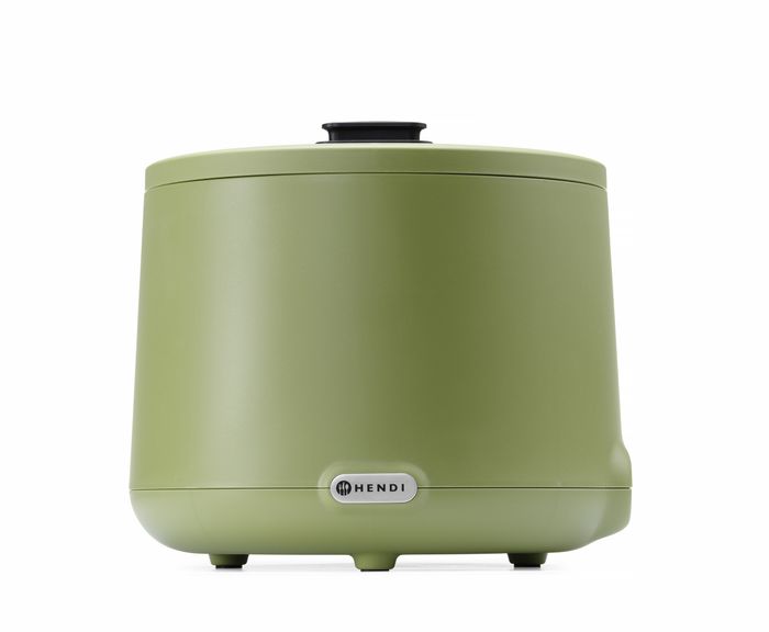 Soepketel UNIQ, HENDI, designed by Robert Bronwasser, 8L, Groen, 230V/500W, ⌀365x(H)325mm — 860540