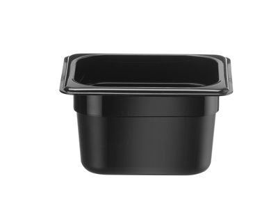 GN-bak 1/6, HENDI, Kitchen Line, GN 1/6, 1,4L, Zwart, 175x160x(H)100mm — 865484