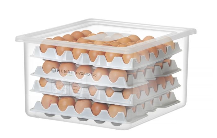Eiercontainer HENDI OVOBOX 120, HENDI, GN 2/3, 18L, 355x325x(H)200mm, Rechthoekig — 870785