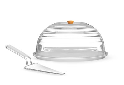 Cloche à gâteau avec plateau, HENDI, ⌀340x(H)160mm — 871683