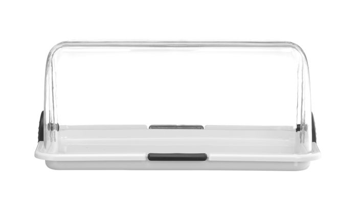 Vitrine à couvercle coulissant Roll top, HENDI, Blanc, 465x315x(H)195mm, Rectangulaire — 871706