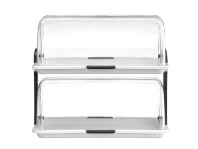 Rolltop display, HENDI, Wit, 475x325x(H)415mm, Rechthoekig — 871713