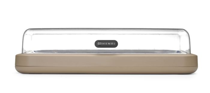 Koeldisplay UNIQ, HENDI, designed by Robert Bronwasser, GN 1/1, Beige, 593x389x(H)147mm, Rechthoekig — 871935