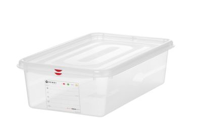 GN-bak 1/1, polypropyleen, HENDI, GN 1/1, 21L, Transparant, 530x325x(H)150mm, Rechthoekig — 873359