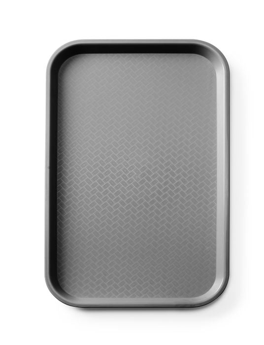 Plateau fastfood en polypropylène GN 1/1, AmerBox, GN 1/1, Noir, 530x325x(H)20mm, Rectangulaire — 878590