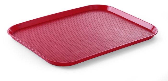 Plateaux fastfood grand, AmerBox, Rouge, 350x450x(H)20mm — 878811