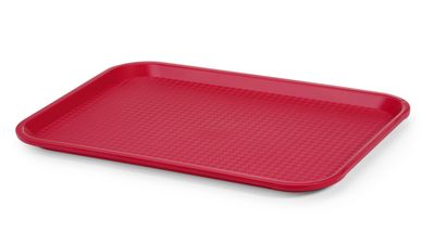 Fastfood dienbladen medium, AmerBox, Rood, 305x415x(H)20mm — 878910
