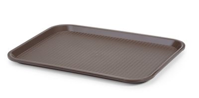 Fastfood dienbladen medium, AmerBox, Bruin, 305x415x(H)20mm — 878941