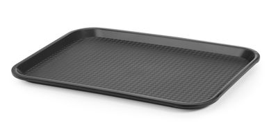 Fastfood dienbladen medium, AmerBox, Zwart, 305x415x(H)20mm — 878958