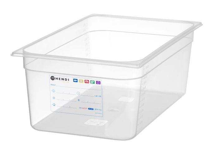 Container GN 1/1, HENDI, GN 1/1, 28L, Transparant, 530x325x(H)200mm — 880050