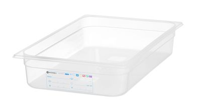 Bac Gastronorme 1/1, HENDI, GN 1/1, 12L, Transparent, 530x325x(H)100mm — 880074