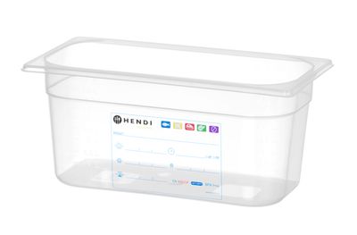 Container GN 1/3, HENDI, GN 1/3, 5,7L, Transparant, 325x176x(H)150mm — 880265