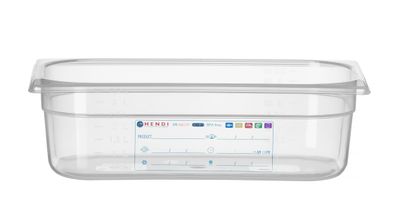 Bac Gastronorme 1/3, HENDI, GN 1/3, 4L, Transparent, 325x176x(H)100mm — 880272