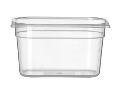 Container GN 1/4 polypropyleen, HENDI, Profi Line, GN 1/4, 3,5L, Transparant, 265x162x(H)150mm — 880319