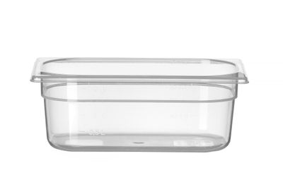 Container GN 1/4 polypropyleen, HENDI, Profi Line, GN 1/4, 2L, Transparant, 265x162x(H)100mm — 880326