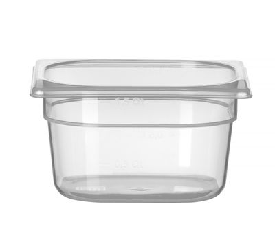 Container GN 1/6 polypropyleen, HENDI, Profi Line, GN 1/6, 1,5L, Transparant, 176x162x(H)100mm — 880425