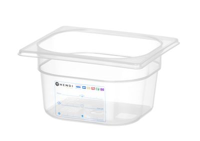 Container GN 1/6, HENDI, GN 1/6, 1,6L, Transparant, 176x162x(H)100mm — 880470