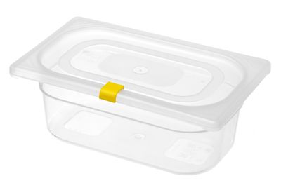 Clips de couvercle pour bacs GN en polypropylène HACCP, HENDI, Jaune, 12 u — 880685