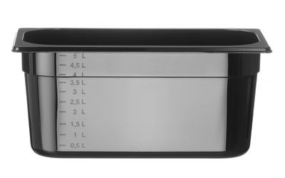Bac GN 1/3 COOL, HENDI, COOL, GN 1/3, 5,5L, Noir, 325x176x(H)150mm — 882207