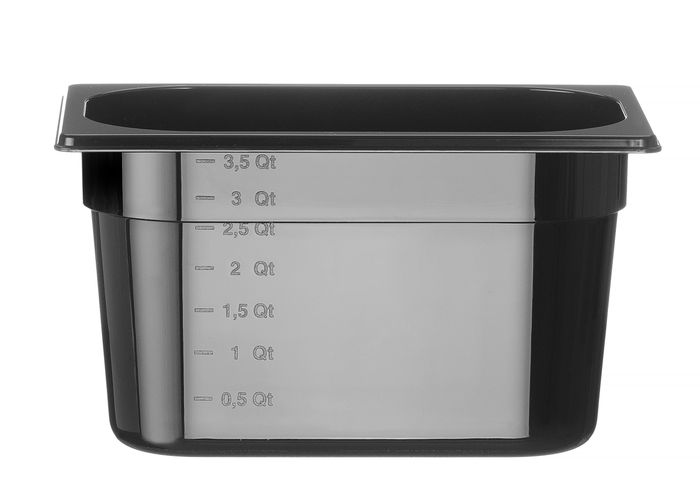 Bac GN 1/4 COOL, HENDI, COOL, GN 1/4, 3,8L, Noir, 265x163x(H)150mm — 882283