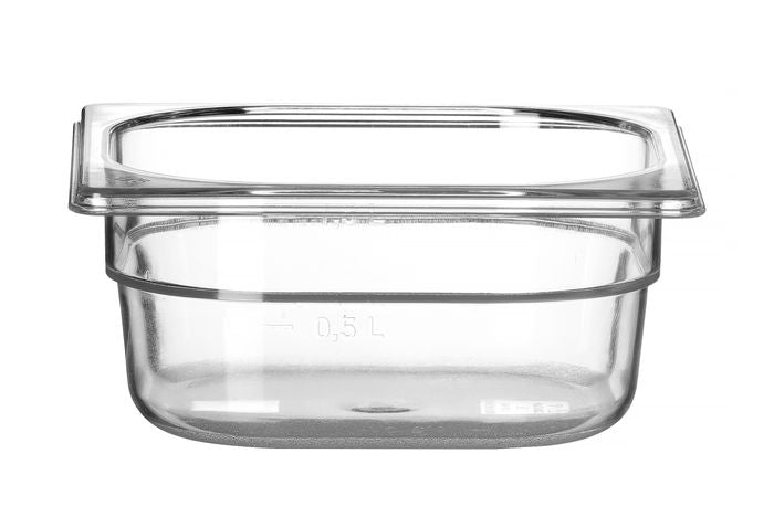 GN-bak 1/6 COOL, HENDI, COOL, GN 1/6, 1L, Transparent, 176x162x(H)65mm — 882306
